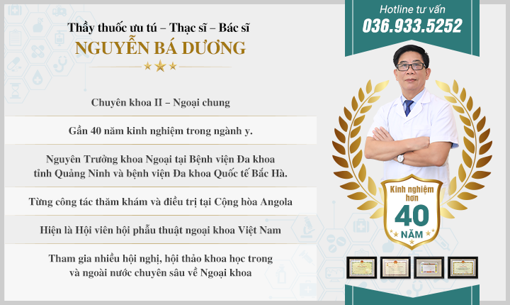 Thạc sĩ. Bác sĩ: Nguyễn Bá Dương