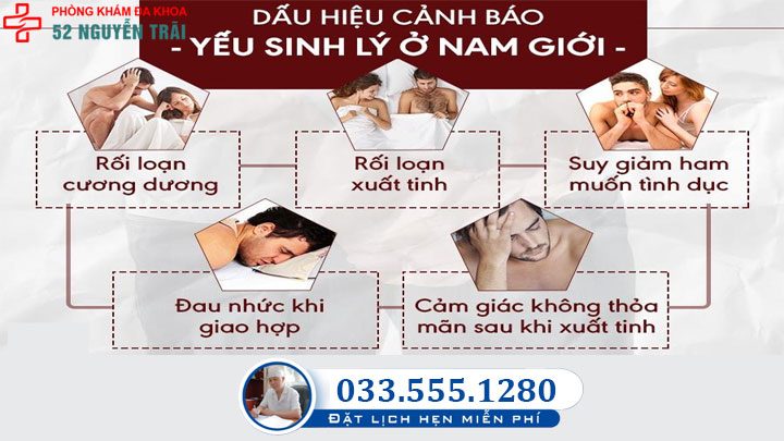 Dấu hiệu yếu sinh lý ở nam giới