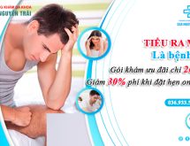 Tiểu ra máu: 99% nguyên nhân đến từ viêm nhiễm hệ sinh dục