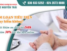 Rối loạn tiểu tiện – Nguy cơ tiềm ẩn mà bạn nên biết