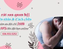 Tiểu rát sau quan hệ là do đâu? Có cách chữa không?