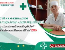 Tổng hợp các bác sĩ nam khoa tốt nhất tại Hà Nội