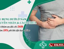 Bị đau bụng dưới ở nam: 89% anh em không biết do bệnh gì?