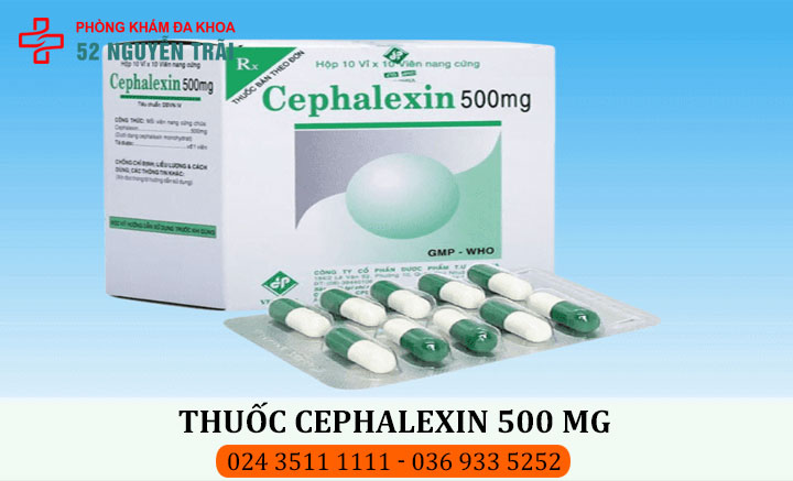 Thuốc trị viêm bàng quang cephalexin 500 mg