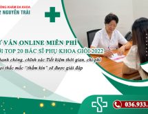Tư vấn phụ khoa online miễn phí với TOP 20+ bác sĩ giỏi ở Hà Nội