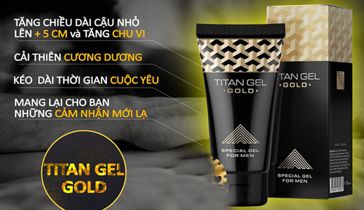 Thuốc bôi Titan Gel Gold - Kéo dài thời gian quan hệ