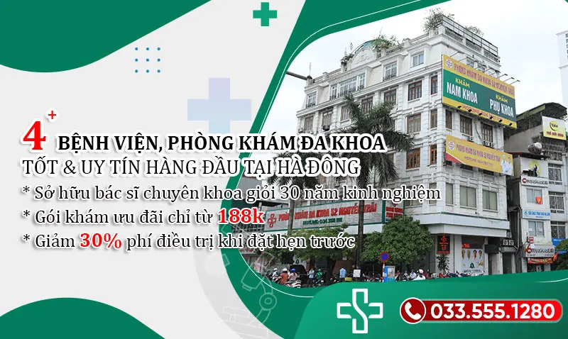 4 bệnh viện, phòng khám đa khoa ở hà đông