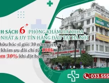 Tham khảo danh sách 6 Phòng khám đa khoa uy tín hàng đầu ở Hà Nội