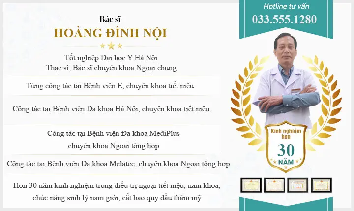 Bác sĩ nam khoa Hoàng Đình Nội