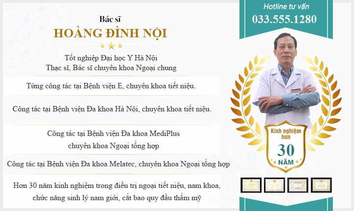 Bác sĩ nam khoa Hoàng Đình Nội