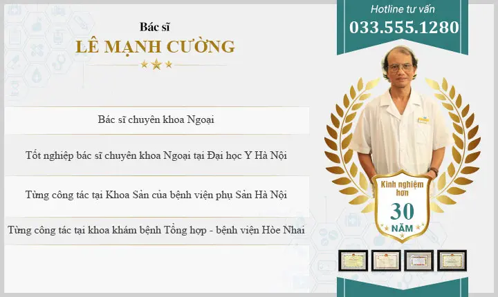 Bác sĩ nam khoa Lê Mạnh Cường