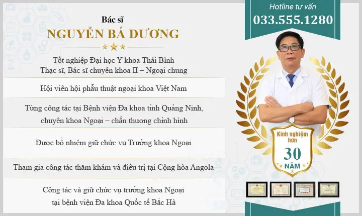 Bác sĩ nam khoa Nguyễn Bá Dương