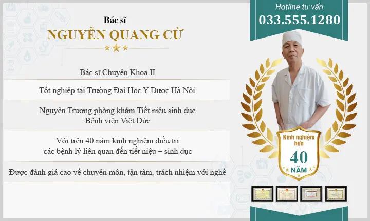 Bác sĩ nam khoa Nguyễn Quang Cừ