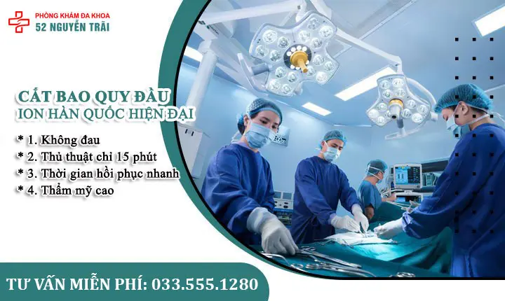 Phương pháp cắt bao quy đầu thẩm mỹ ION Hàn Quốc