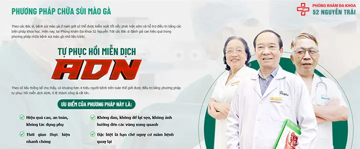 Phương pháp chữa sùi mào gà tự phục hồi miễn dịch ADN