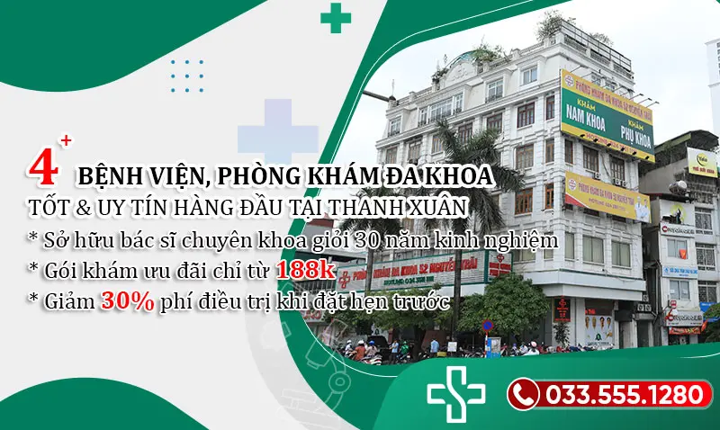 Top 4 bệnh viện, phòng khám đa khoa tại Thanh Xuân