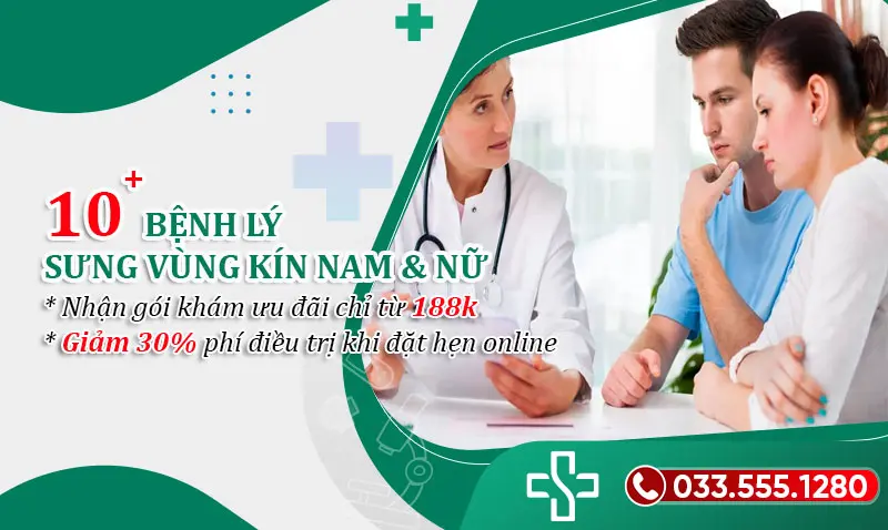 10 bệnh gây sưng vùng kín ở nam và nữ & Cách chữa 