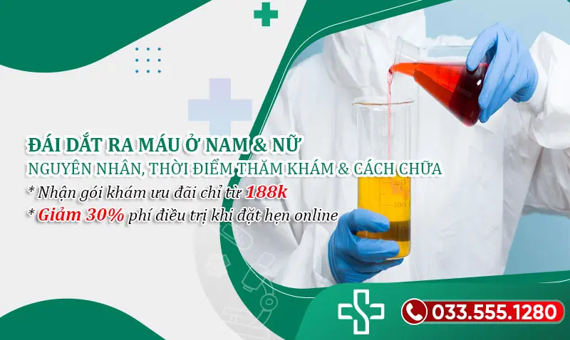 Đái dắt ra máu ở nam nữ: Nguyên nhân, Thời điểm, cách chữa