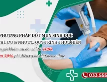 Đốt mụn sinh dục: 4 Phương pháp, Chi phí & Quy trình thực hiện