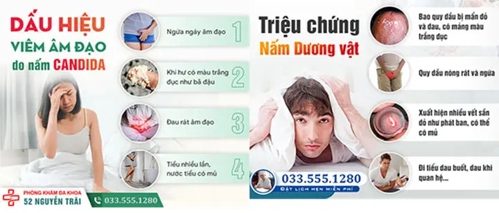 Nổi mẩn ngứa vùng kín ở nam nữ do nấm