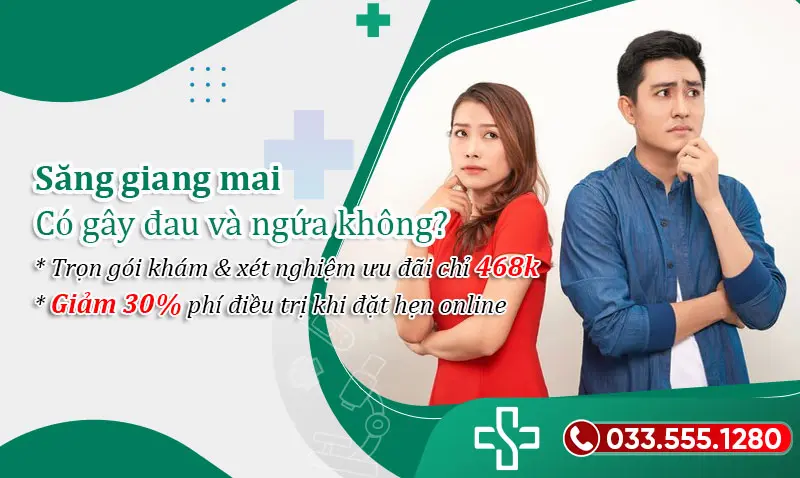 Săng giang mai có gây ngứa và đau không?