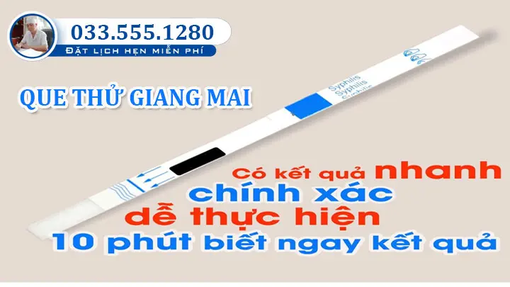 Xét nghiệm nhanh giang mai bằng que thử