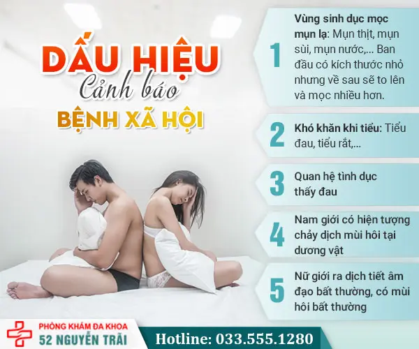 Dấu hiệu các bệnh xã hội