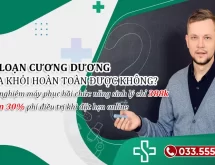 Rối loạn cương dương chữa được không?