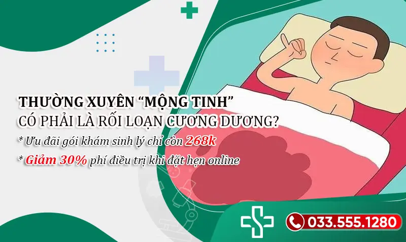 Thường xuyên mộng tinh có phải là rối loạn cương dương không?