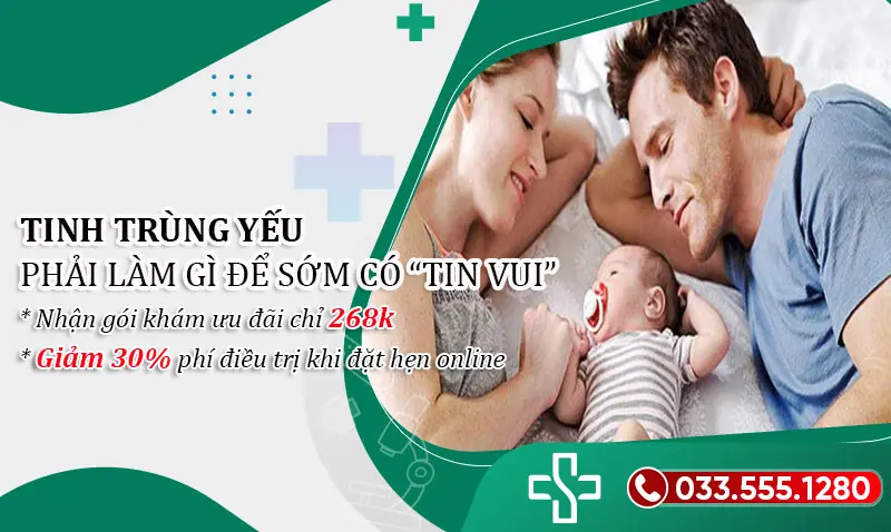 Tinh trùng yếu phải làm sao? Bí quyết cải thiện khả năng thụ thai