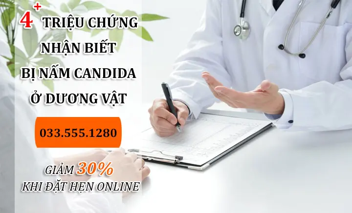 4 Triệu chứng dương vật bị nhiễm nấm Candida