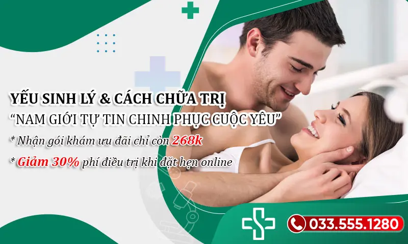 Yếu sinh lý và Cách chữa trị giúp nam giới "Tự tin chinh phục cuộc yêu"