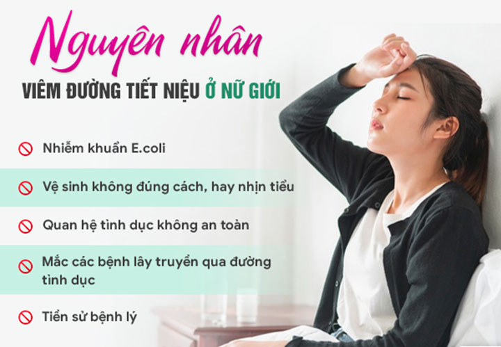 6 Nguyên nhân dễ mắc viêm đường tiết niệu ở nữ giới