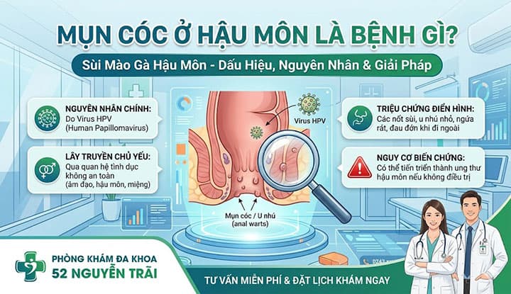 Mụn cóc ở hậu môn là bệnh gì? Tổng quan về virus HPV