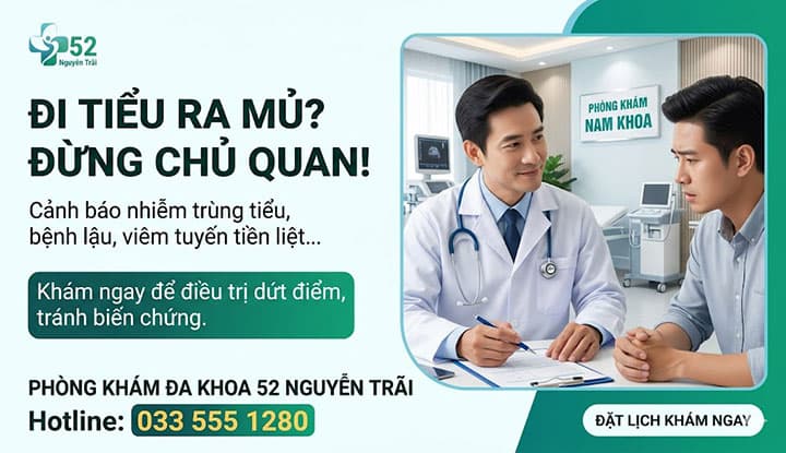 Tiểu ra mủ là bệnh gì? Nguyên nhân, Biến chứng và Phác đồ điều trị hiệu quả tại Hà Nội