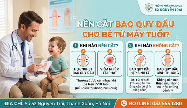Nên Cắt Bao Quy Đầu Cho Bé Từ Mấy Tuổi? Vì Sao 7 Tuổi Là "Thời Điểm Vàng"?