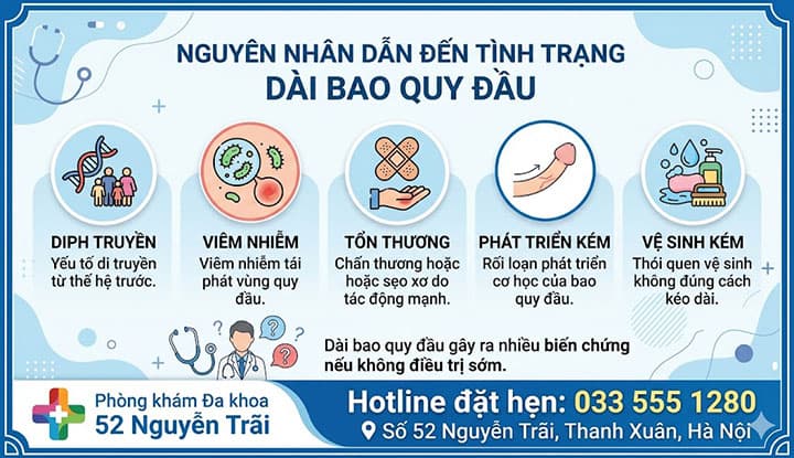Nguyên Nhân Dẫn Đến Tình Trạng Dài Bao Quy Đầu