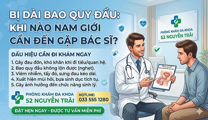 Dài bao quy đầu Khi Nào Nam Giới Cần Đến Gặp Bác Sĩ?