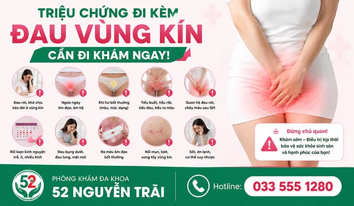 Triệu Chứng Đi Kèm Đau Vùng Kín Cần Đi Khám Ngay