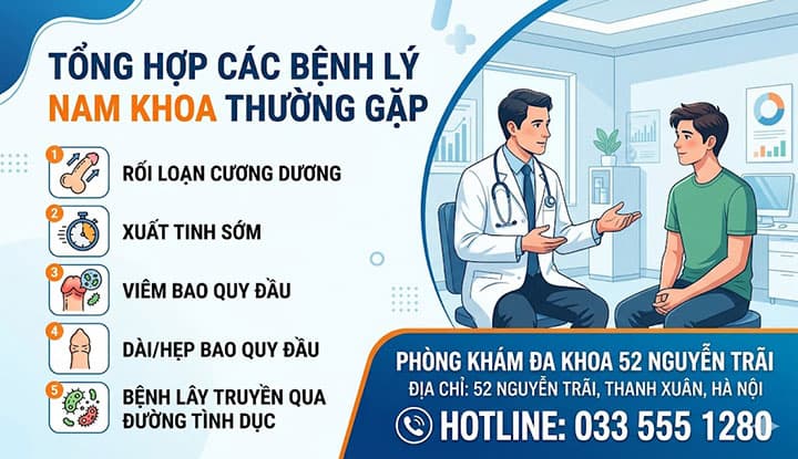 Các Bệnh Lý Nam Khoa Thường Gặp Và Phương Pháp Hỗ Trợ Điều Trị