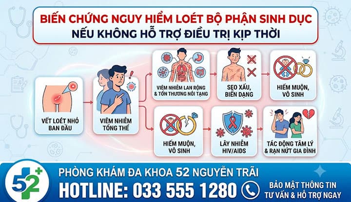 Loét Sinh Dục Biến Chứng Nguy Hiểm Nếu Không Hỗ Trợ Điều Trị Kịp Thời