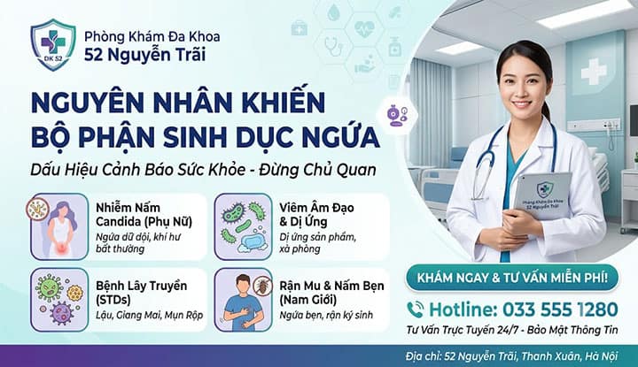 Nguyên Nhân Khiến Bộ Phận Sinh Dục Ngứa Diện Rộng
