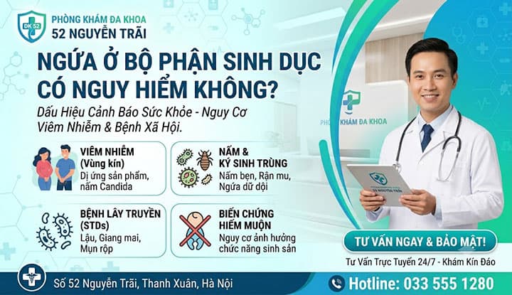 Ngứa Ở Bộ Phận Sinh Dục Có Nguy Hiểm Không?