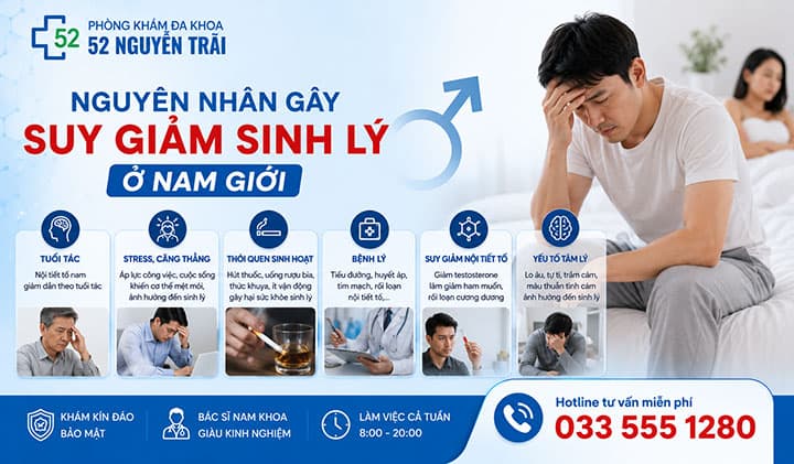 Nguyên Nhân Gây Suy Giảm Sinh Lý Ở Nam Giới