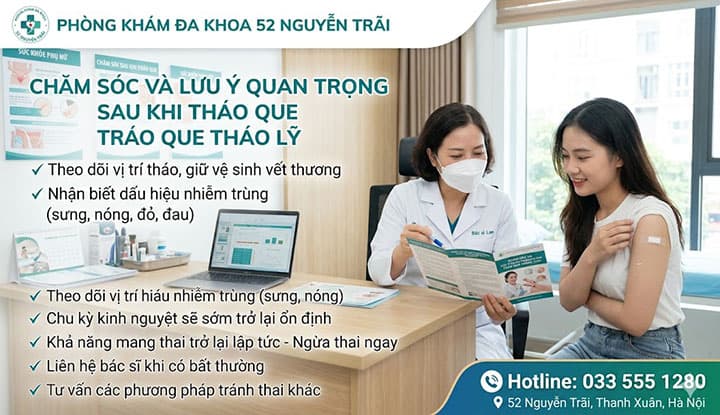 Hướng Dẫn Chăm Sóc Và Lưu Ý Quan Trọng Sau Khi Tháo Que
