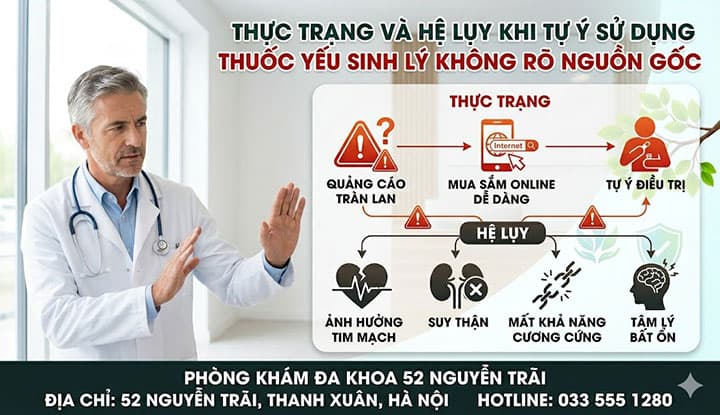 Thực Trạng Và Hệ Lụy Khi Tự Ý Sử Dụng Thuốc Yếu Sinh Lý Không Rõ Nguồn Gốc
