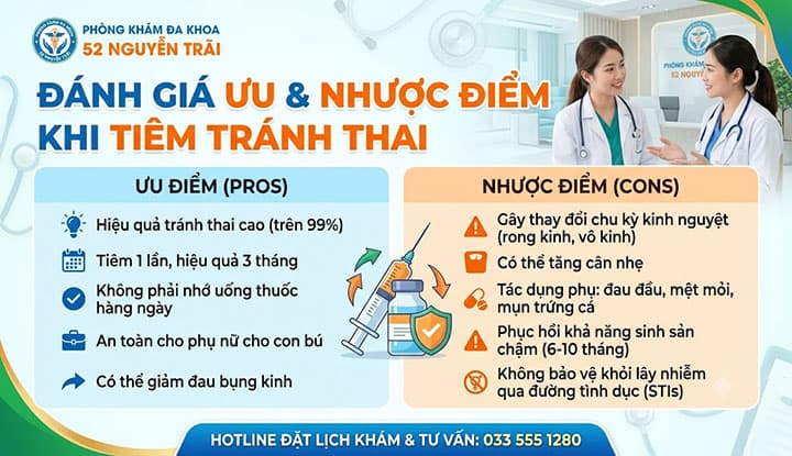 Đánh Giá Ưu Và Nhược Điểm: Có Nên Chọn Tiêm Tránh Thai?