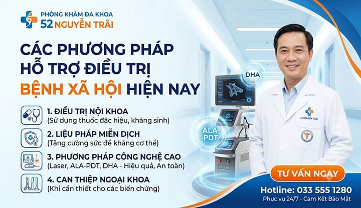 Các phương pháp hỗ trợ điều trị bệnh xã hội hiện nay