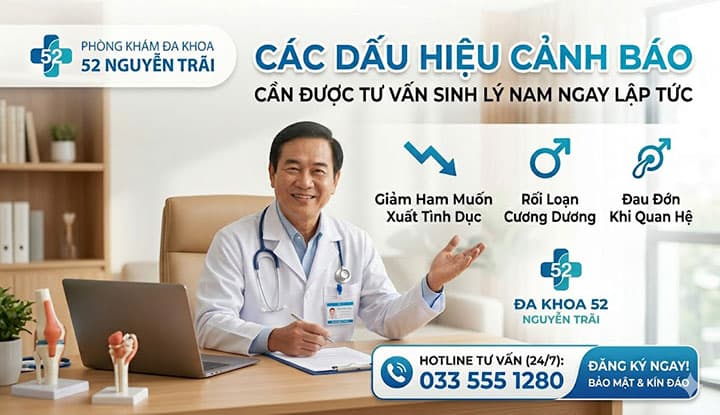 Các dấu hiệu cảnh báo nam giới cần được tư vấn sinh lý nam ngay lập tức