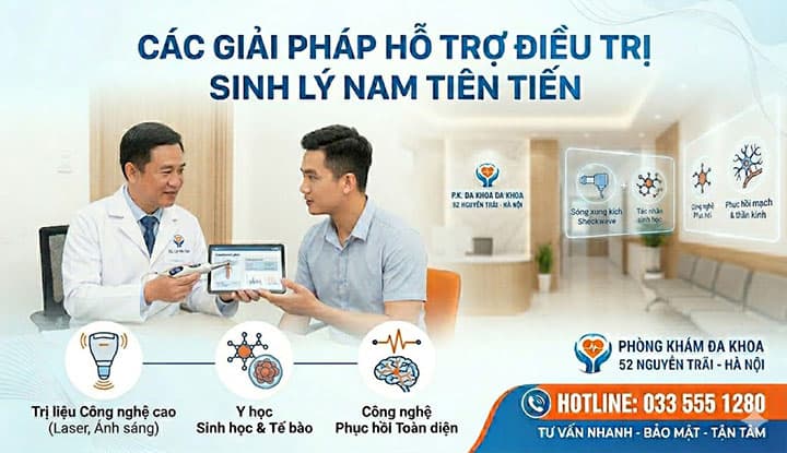 Các giải pháp hỗ trợ điều trị sinh lý nam tiên tiến, tuân thủ y học chứng cứ